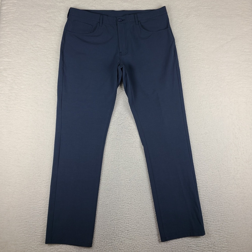 Callaway Pants Mens 36x32 Blue Navy Straight Activewear Performance Tech Golf